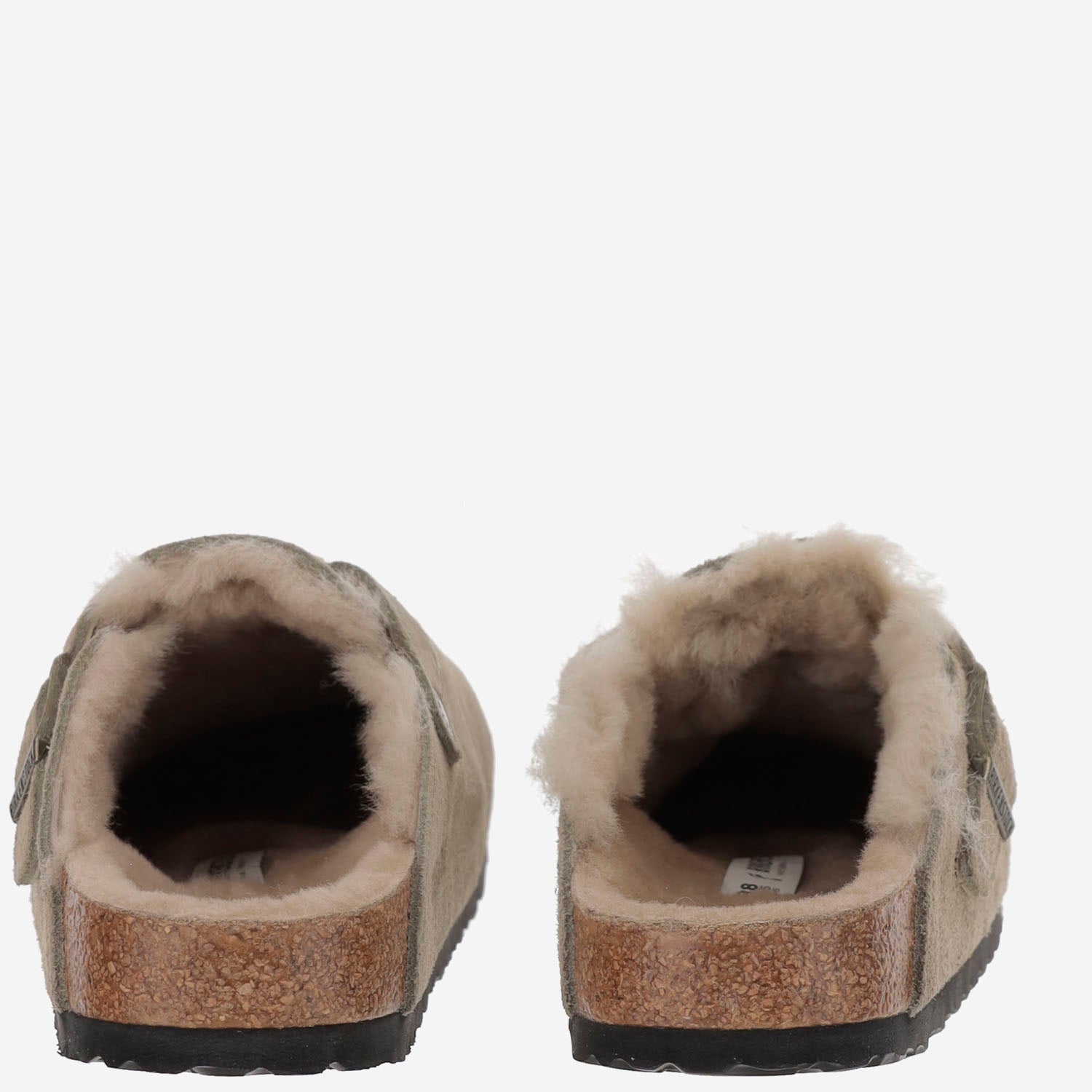 SABOT BOSTON IN PELLE SCAMOSCIATA 1028299 TAUPE BIRKENSTOCK 