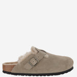 SABOT BOSTON IN PELLE SCAMOSCIATA 1028299 TAUPE BIRKENSTOCK 