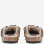 SABOT BOSTON IN PELLE SCAMOSCIATA 1032432 DARKTEA BIRKENSTOCK 