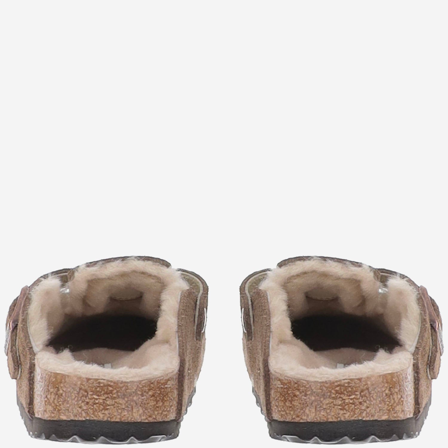 SABOT BOSTON IN PELLE SCAMOSCIATA 1032432 DARKTEA BIRKENSTOCK 