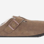 SABOT BOSTON IN PELLE SCAMOSCIATA 1032432 DARKTEA BIRKENSTOCK 