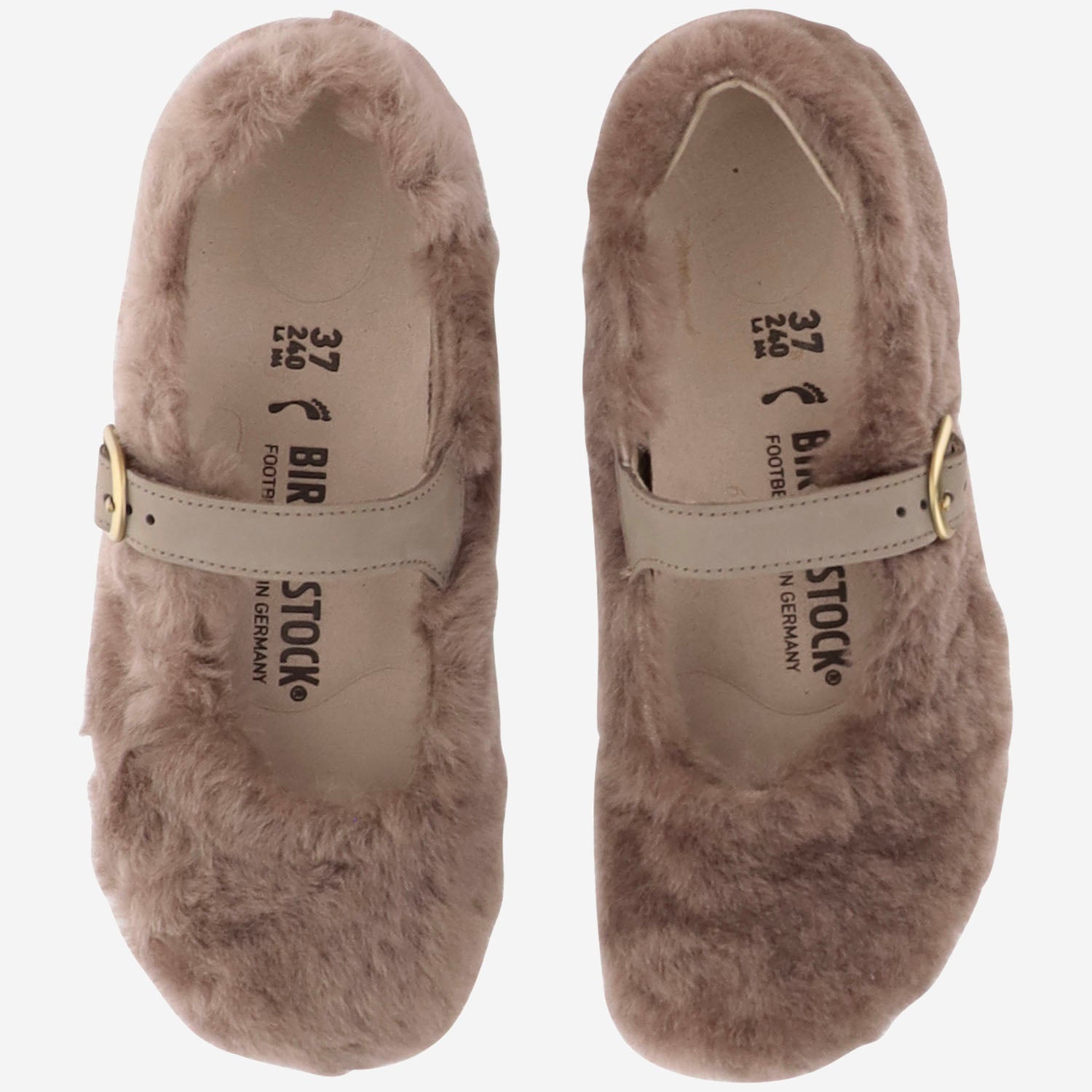 BALLERINE SANTA CLARITA IN PELLE 1032639 GRAYTAUPE BIRKENSTOCK 