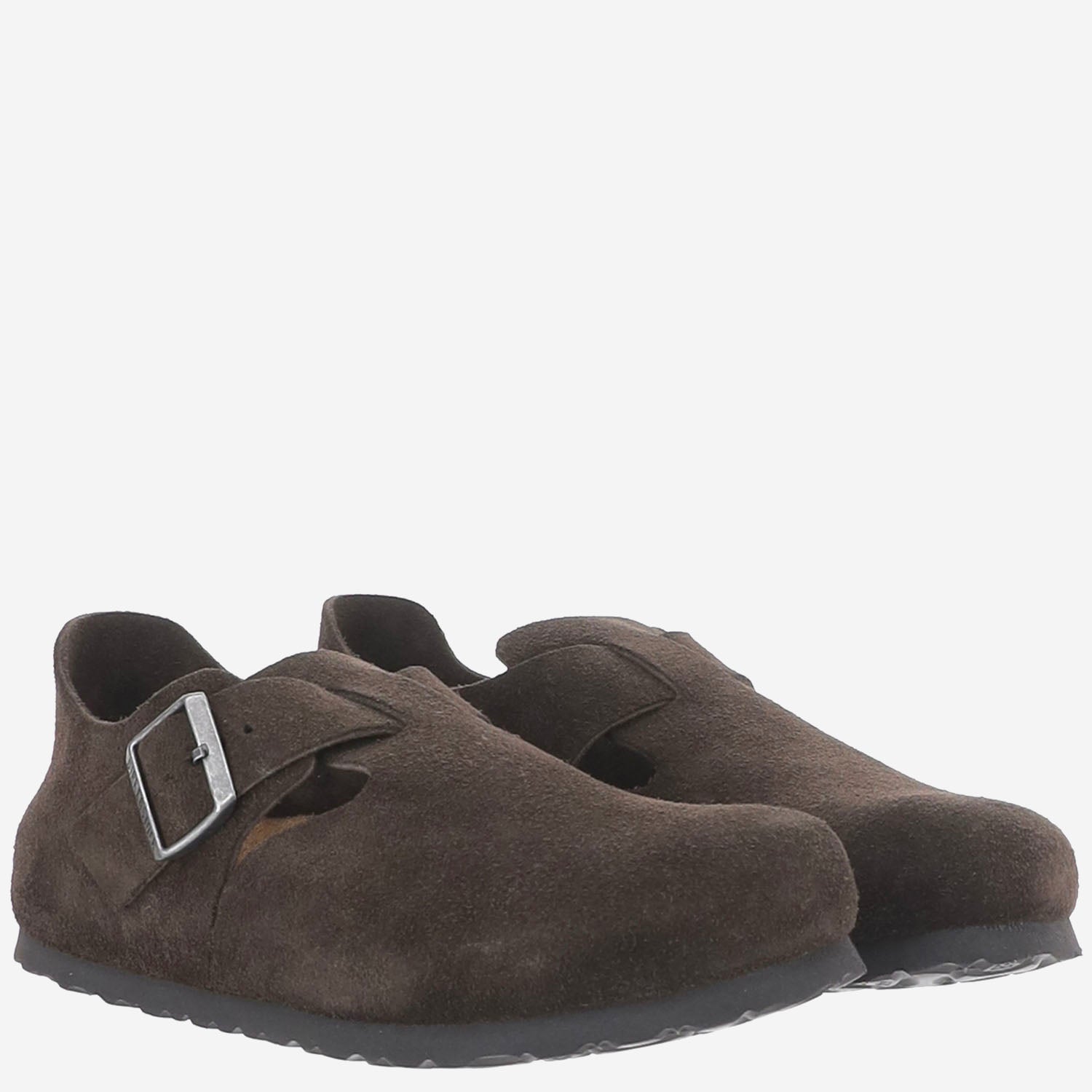 MULES LONDON IN PELLE SCAMOSCIATA 1032807 MOCCA BIRKENSTOCK 