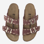 SANDALI ARIZONA RIVET IN SUEDE 1032876 PEPPER BIRKENSTOCK 