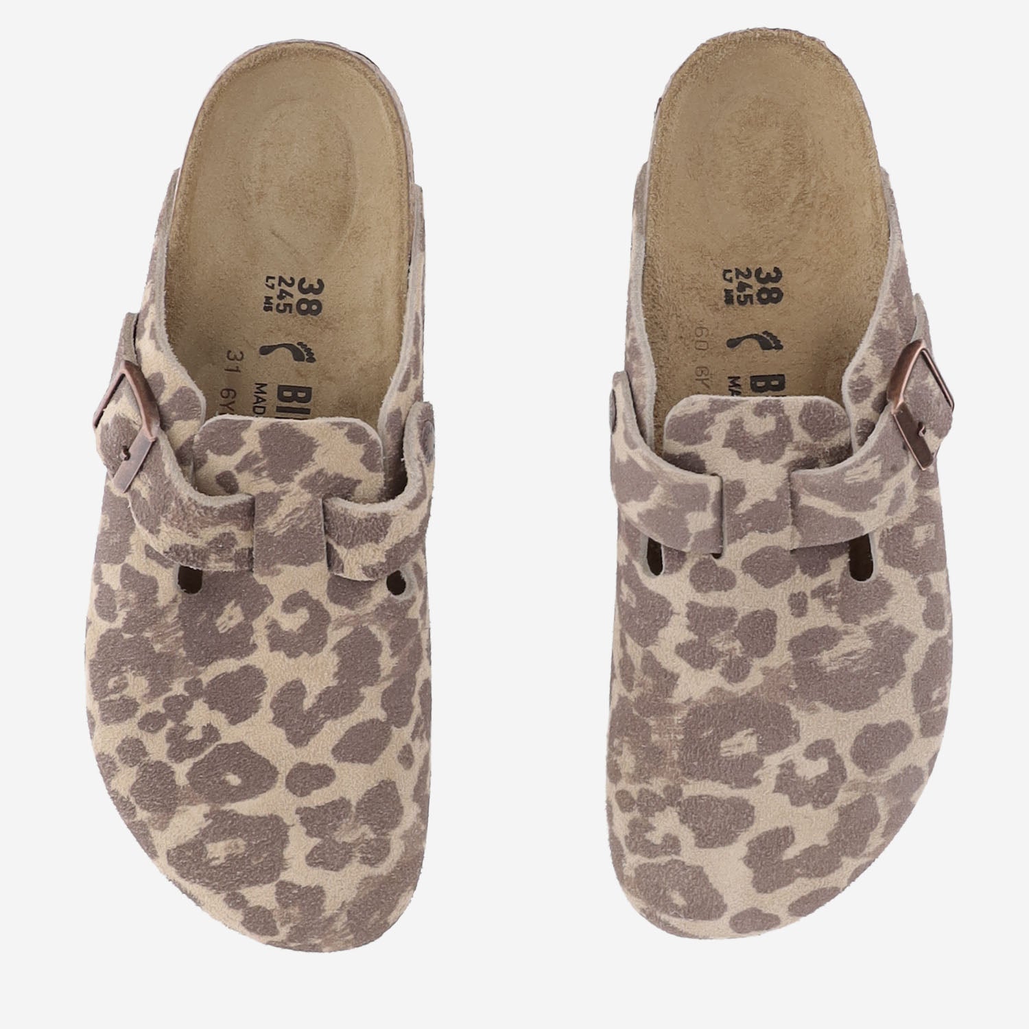 SABOT BOSTON IN PELLE SCAMOSCIATA 1033324 SANDCASTLE BIRKENSTOCK 