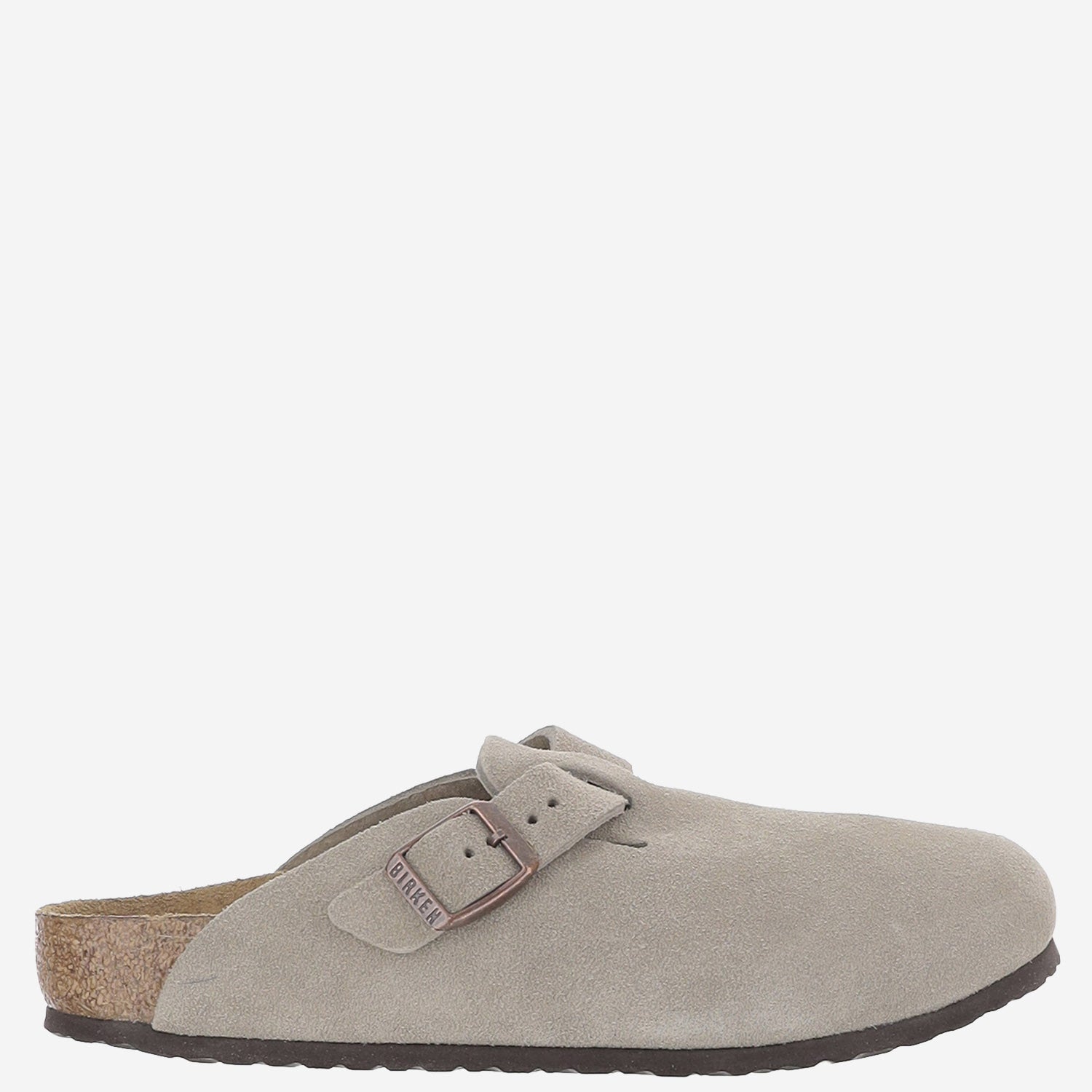 SABOT BOSTON IN PELLE SCAMOSCIATA 1027875 TAUPE BIRKENSTOCK KIDS 