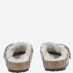 SABOT BOSTON IN PELLE SCAMOSCIATA 1030480 SHEARLINGTAUPE BIRKENSTOCK KIDS 