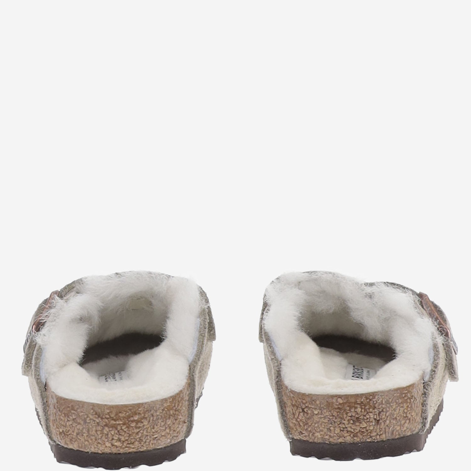 SABOT BOSTON IN PELLE SCAMOSCIATA 1030480 SHEARLINGTAUPE BIRKENSTOCK KIDS 