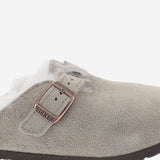 SABOT BOSTON IN PELLE SCAMOSCIATA 1030480 SHEARLINGTAUPE BIRKENSTOCK KIDS 