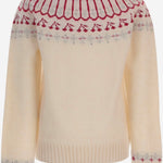 MAGLIA IN MISTO LANA A MOTIVO JACQUARD CON CRISTALLI N06GJUK00001 960 BONPOINT KIDS 