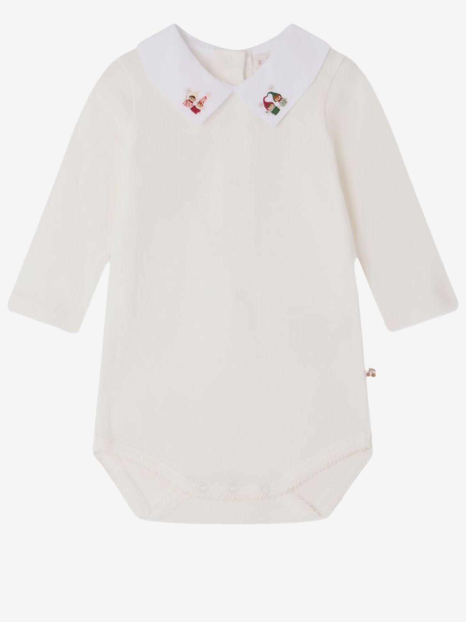 TUTINA IN COTONE CON RICAMI N06OUNK00002 002 BONPOINT KIDS 
