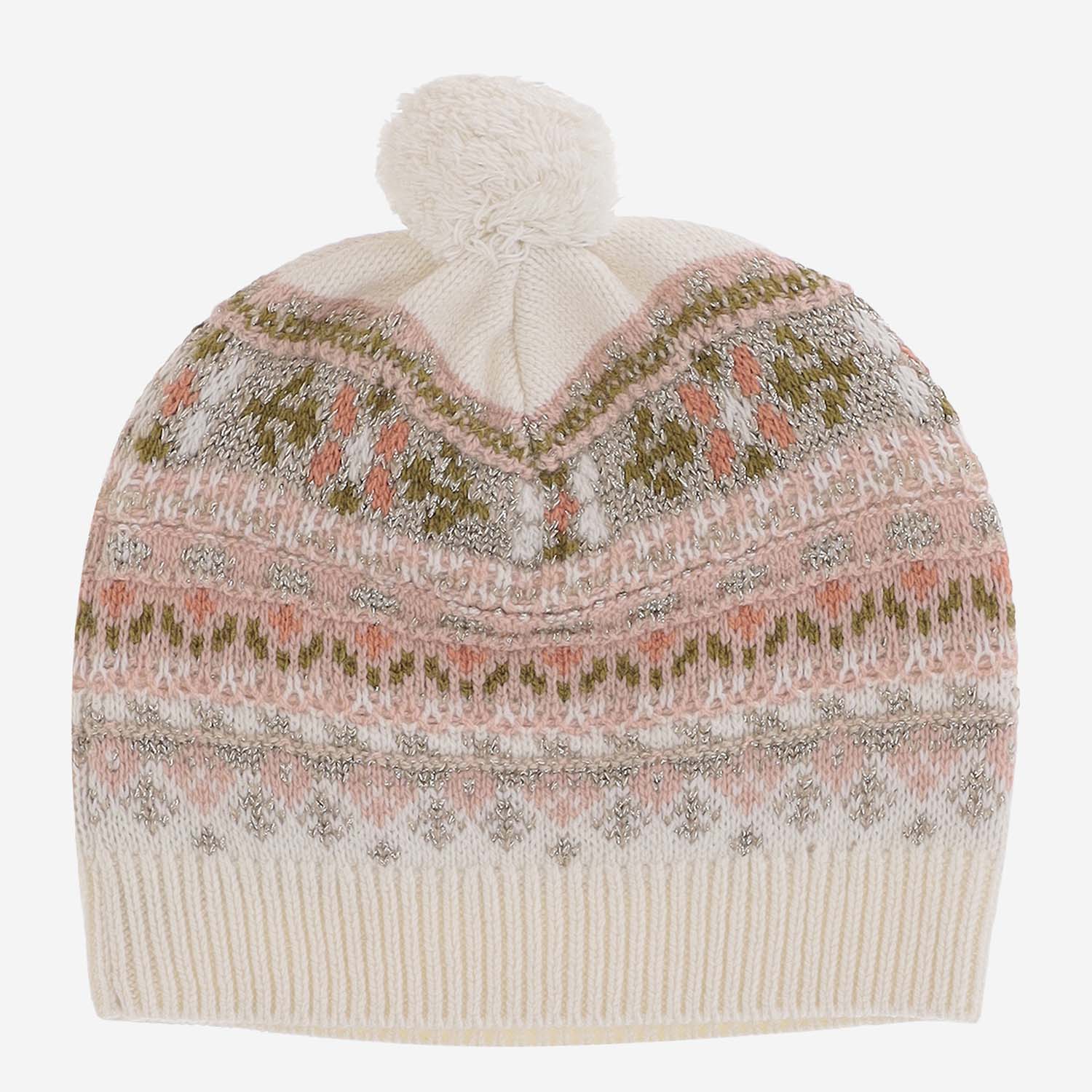 BERRETTO IN LANA CON POMPON W06GACK00026 902 BONPOINT KIDS 