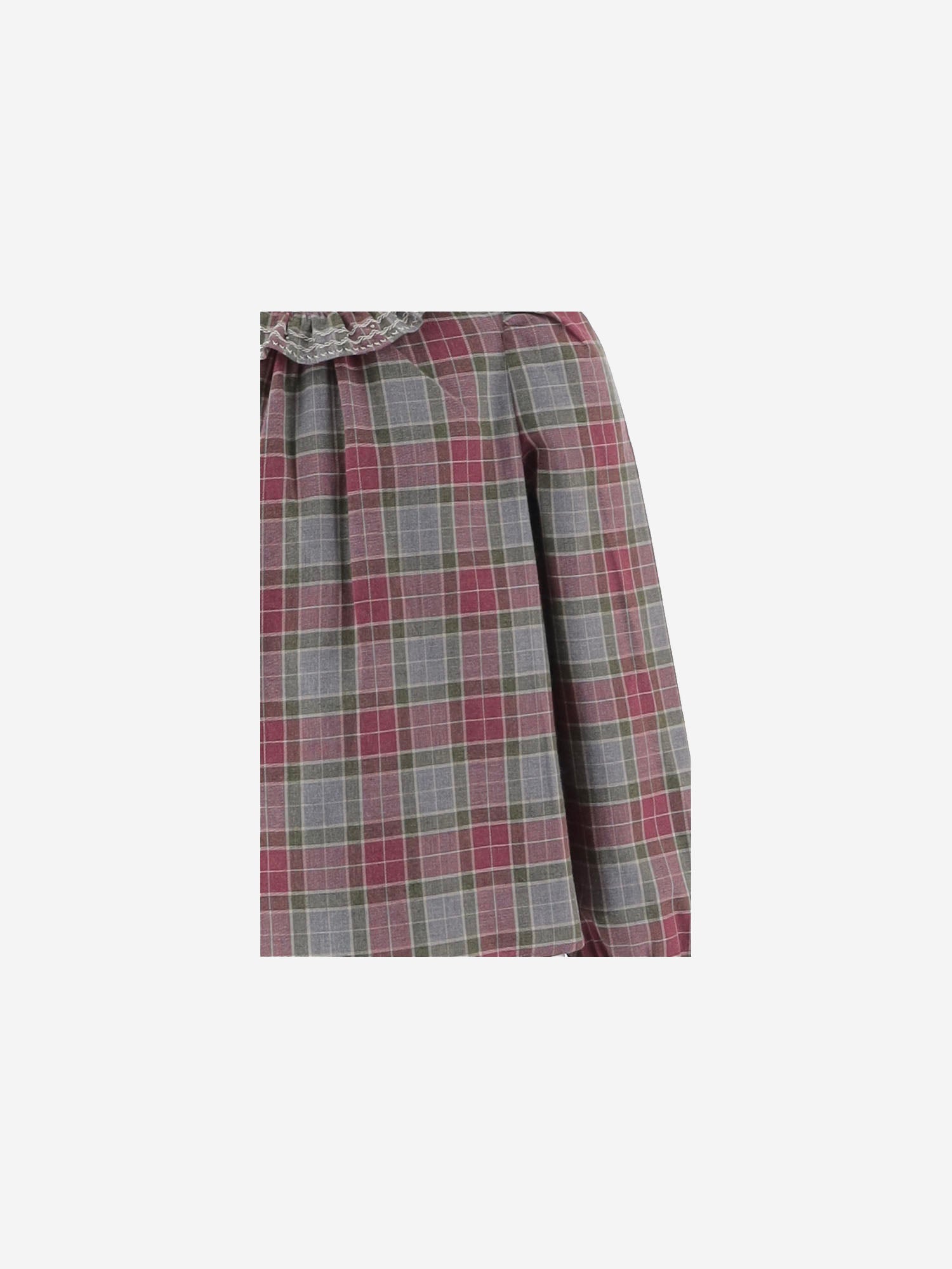 CAMICIA IN COTONE CON MOTIVO A QUADRI W06GBLW00016 381 BONPOINT KIDS 