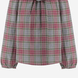 CAMICIA IN COTONE CON MOTIVO A QUADRI W06GBLW00016 381 BONPOINT KIDS 