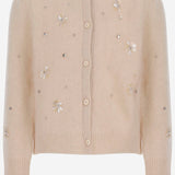 CARDIGAN IN LANA CON APPLICAZIONI FLOREALI W06GCAK00013 060 BONPOINT KIDS 