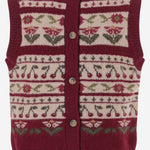 CARDIGAN MERIAM IN LANA CON MOTIVO A FIORI W06GCAK00016 952A BONPOINT KIDS 
