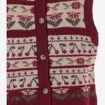 CARDIGAN MERIAM IN LANA CON MOTIVO A FIORI W06GCAK00016 952A BONPOINT KIDS 