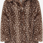 CAPPOTTO IN PELLICCIA SINTETICA CON MOTIVO CERBIATTO W06GOUW00012 667B BONPOINT KIDS 