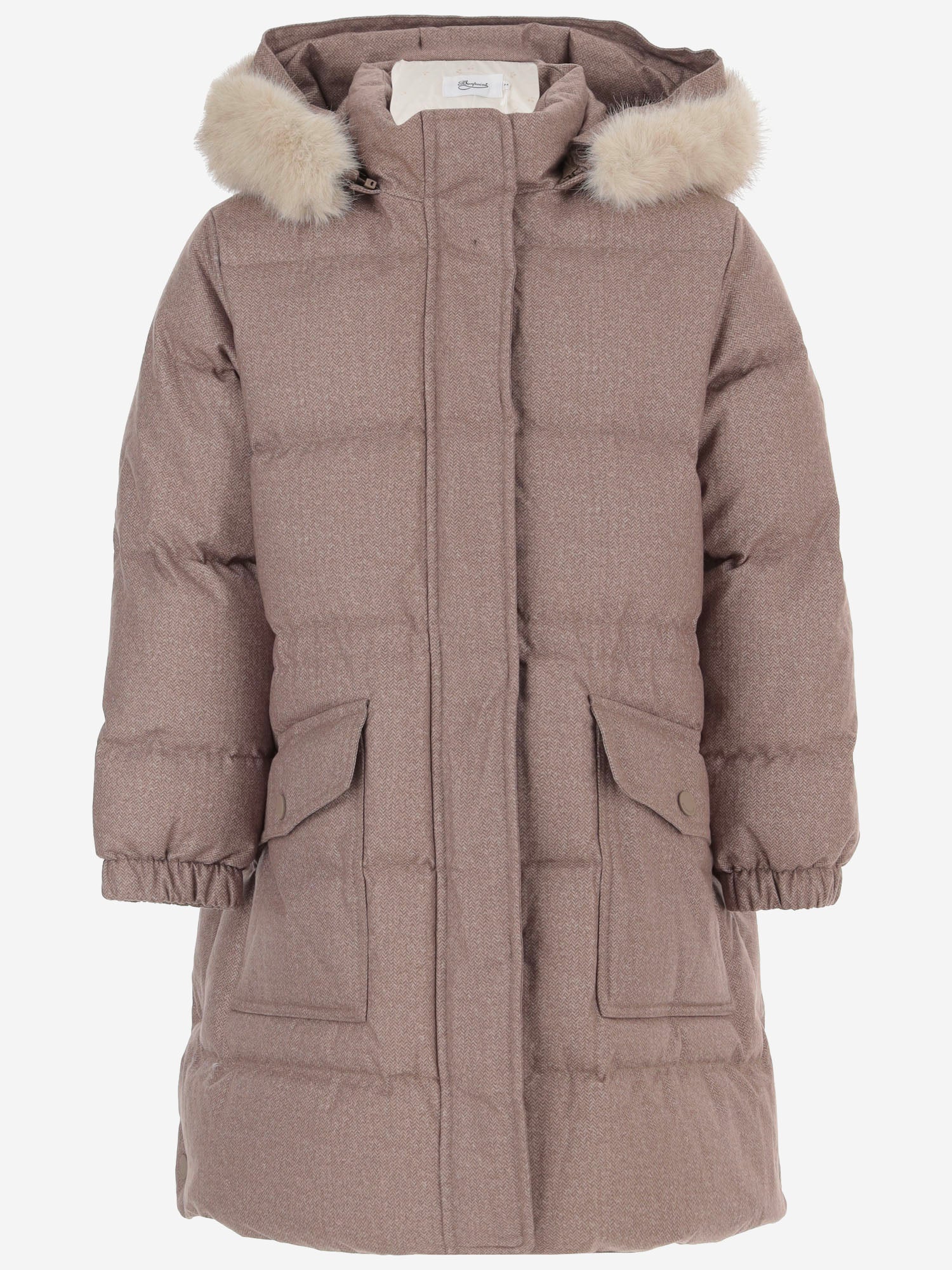 PIUMINO CON CAPPUCCIO IN PELLICCIA SINTETICA W06GOUW00013 068A BONPOINT KIDS 