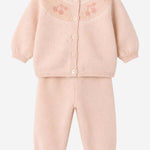 COMPLETINO IN COTONE E LANA CON MOTIVO RICAMATO W06NSEK00020 923 BONPOINT KIDS 