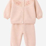 COMPLETINO IN COTONE E LANA CON MOTIVO RICAMATO W06NSEK00020 923 BONPOINT KIDS 