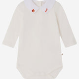 BODY IN COTONE CON COLLETTO RICAMATO W06OUNK00002 002 BONPOINT KIDS 