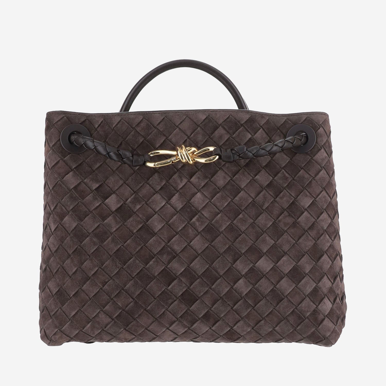 BORSA ANDIAMO MEDIA IN PELLE SCAMOSCIATA 766016 V5ZZ12272 BOTTEGA VENETA 