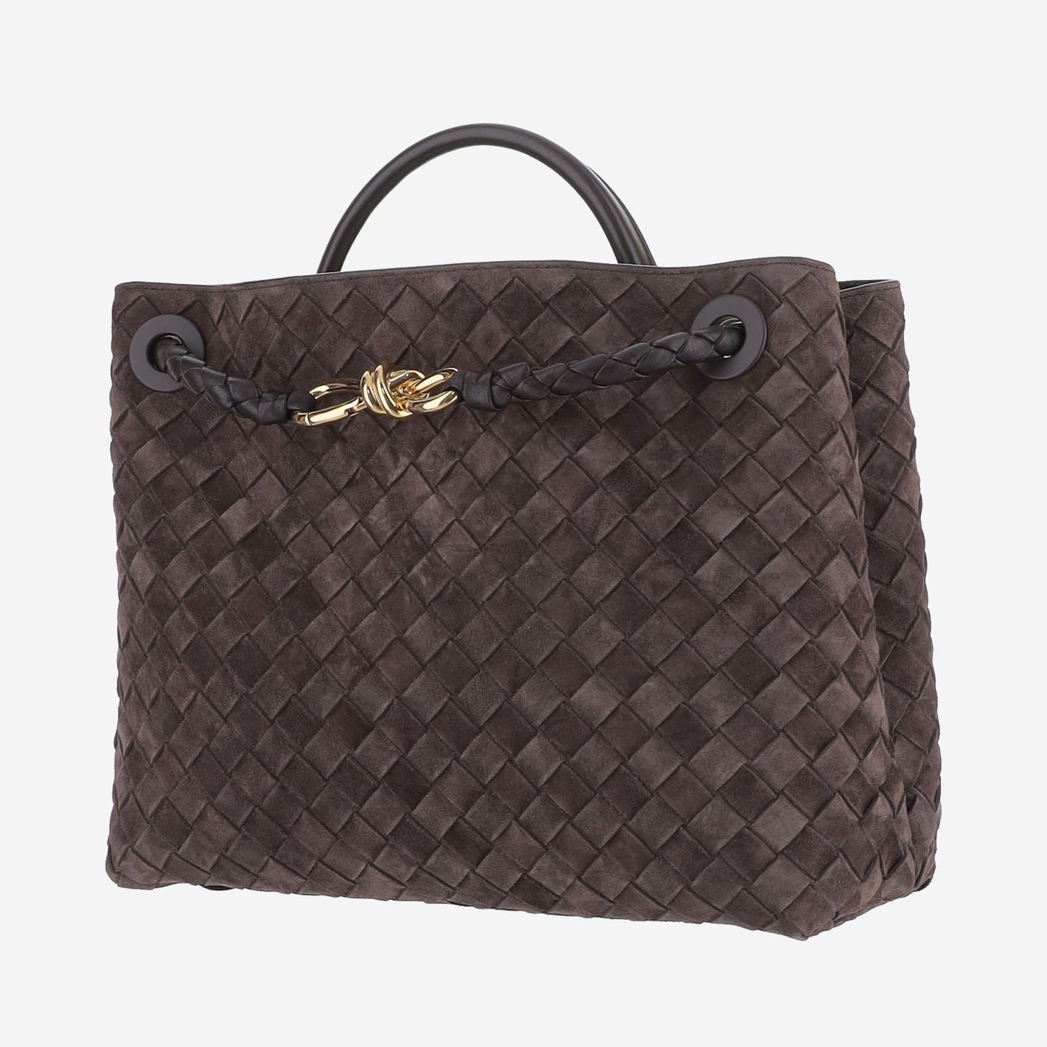 BORSA ANDIAMO MEDIA IN PELLE SCAMOSCIATA 766016 V5ZZ12272 BOTTEGA VENETA 