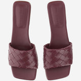 SANDALI IN PELLE CON MOTIVO INTRECCIATO 837737 V2ED02240 BOTTEGA VENETA 