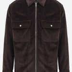 OVERSHIRT IN VELLUTO DI COTONE A COSTE 861018 V6O402135 BOTTEGA VENETA 
