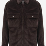 OVERSHIRT IN VELLUTO DI COTONE A COSTE 861018 V6O402135 BOTTEGA VENETA 