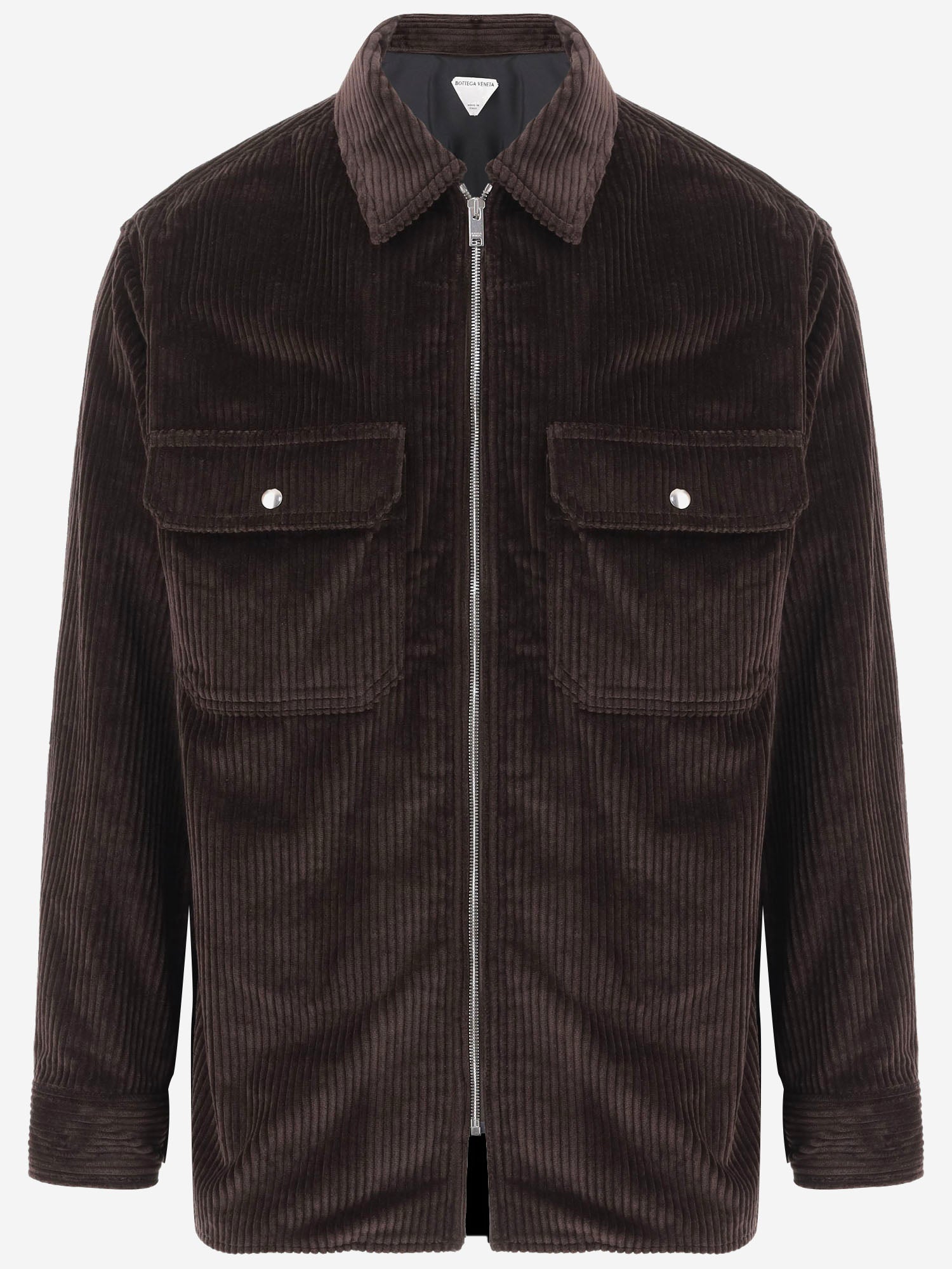 OVERSHIRT IN VELLUTO DI COTONE A COSTE 861018 V6O402135 BOTTEGA VENETA 