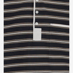 POLO IN COTONE A MANICHE LUNGHE A RIGHE 871384 V6P804602 BOTTEGA VENETA 