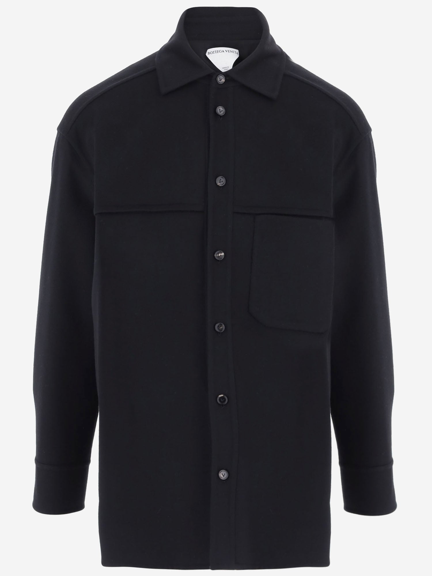 CAMICIA IN lana e cashmere 874951 V6NZ01010 BOTTEGA VENETA 