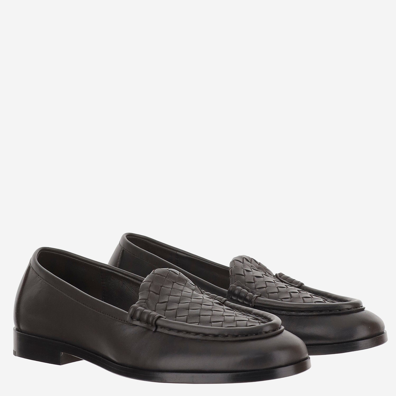 MOCASSINI IN NAPPA CON MOTIVO INTRECCIATO 876126 VBSDO2006 BOTTEGA VENETA 