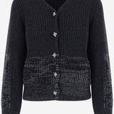 Cardigan in lana e cashmere con lavorazione a coste A004OD V6WI01994 BOTTEGA VENETA 