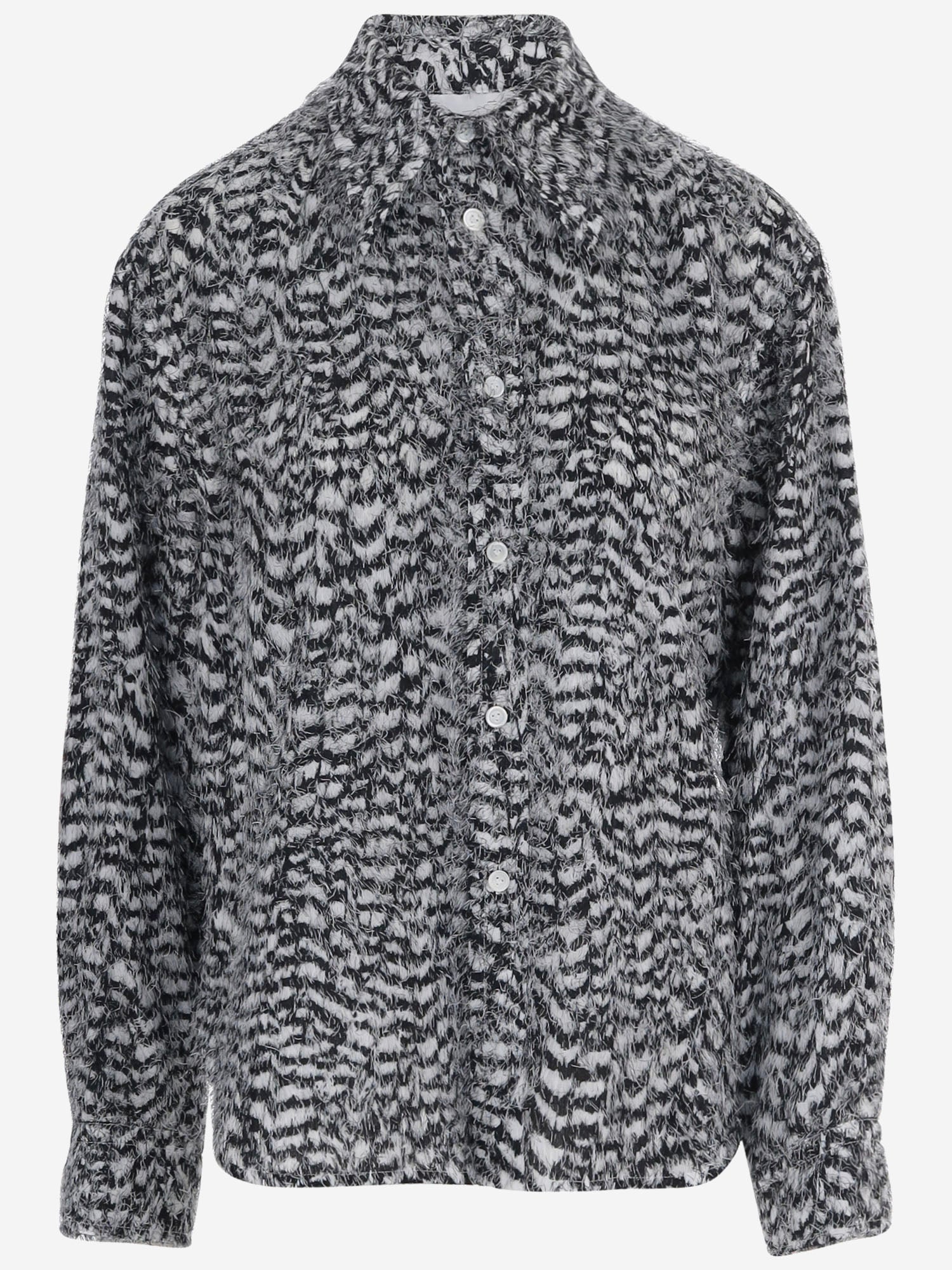 CAMICIA IN VISCOSA STAMPATA A004PC V71G01781 BOTTEGA VENETA 