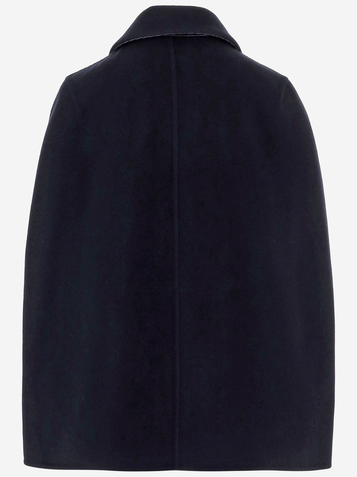 CAPPOTTO IN LANA E CASHMERE CON COLLETTO INTRECCIATO A007BC V6XY04071 BOTTEGA VENETA 