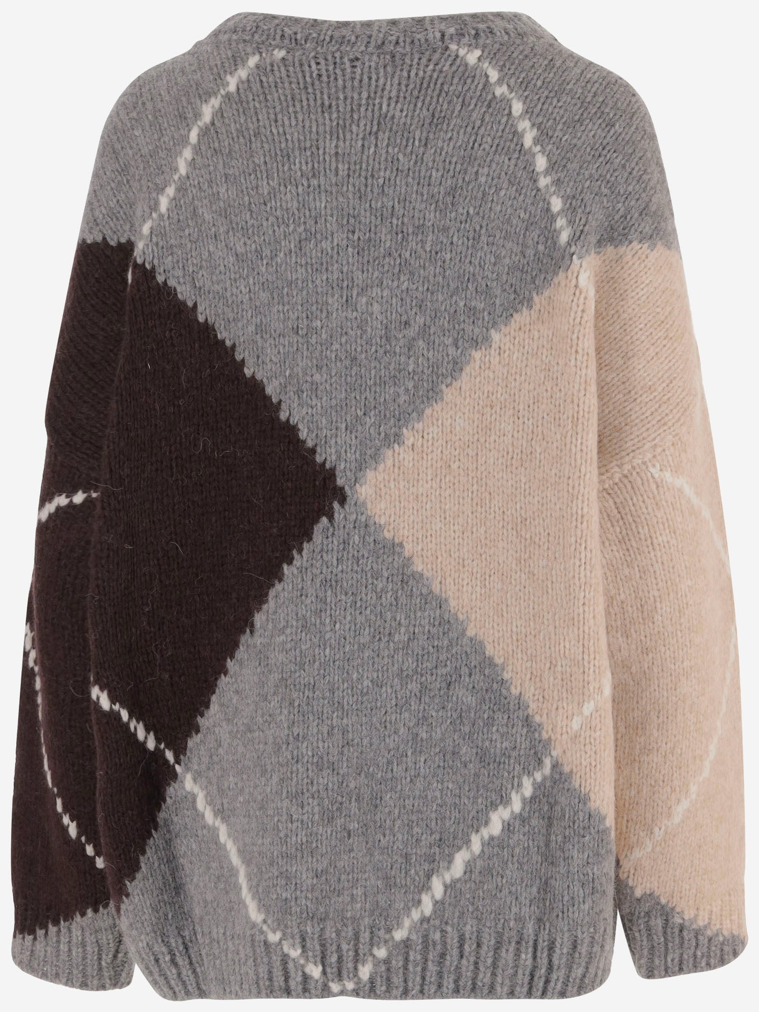MAGLIONE IN MISTO LANA CON MOTIVO ARGYLE S2A100 0001 BRUNO MANETTI 