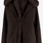 GIUBBOTTO IN LANA E CASHMERE CON PELLICCIA S2B200 400 BRUNO MANETTI 