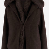 GIUBBOTTO IN LANA E CASHMERE CON PELLICCIA S2B200 400 BRUNO MANETTI 