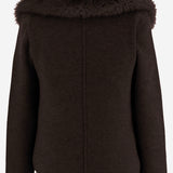 GIUBBOTTO IN LANA E CASHMERE CON PELLICCIA S2B200 400 BRUNO MANETTI 