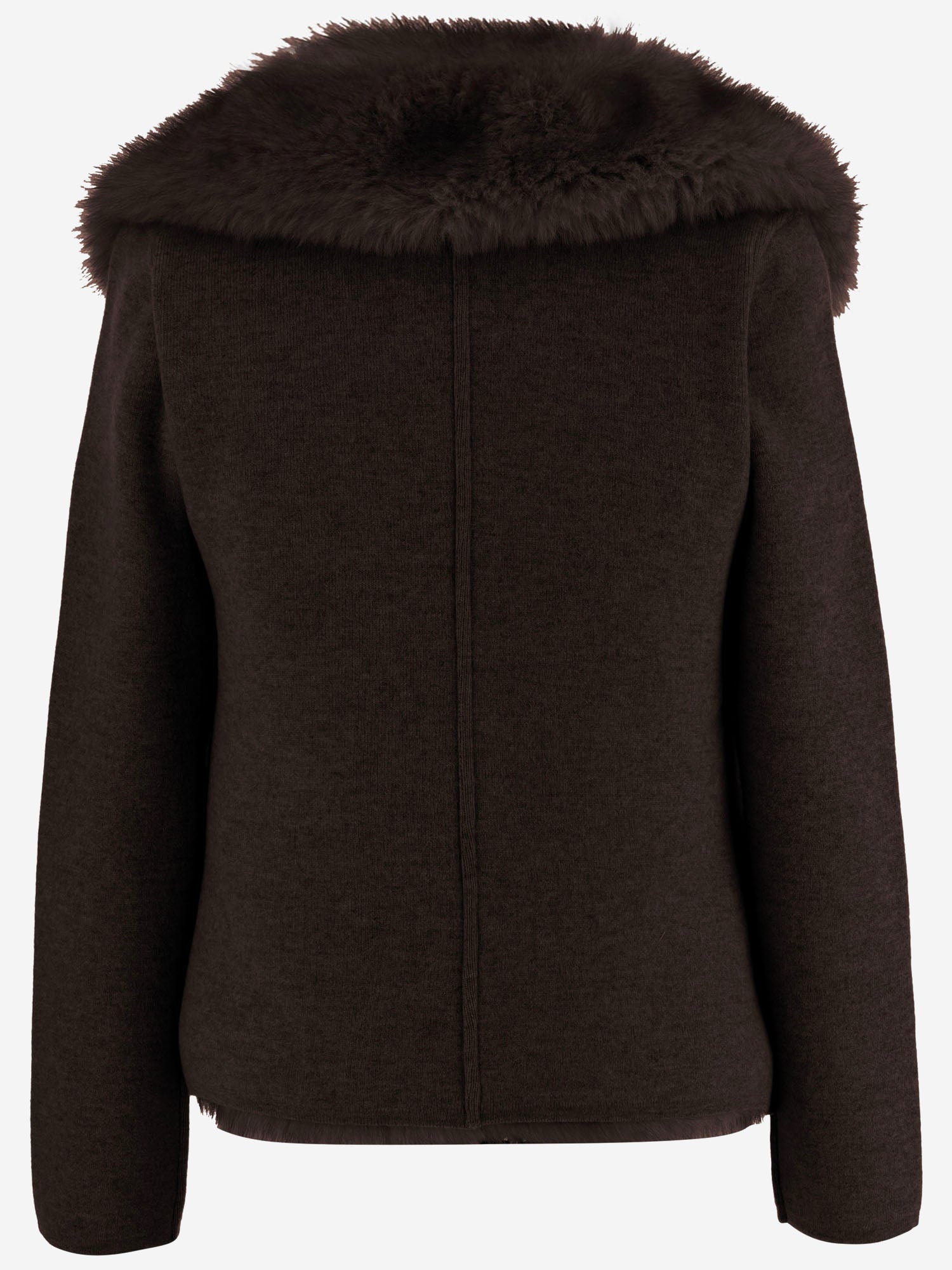 GIUBBOTTO IN LANA E CASHMERE CON PELLICCIA S2B200 400 BRUNO MANETTI 