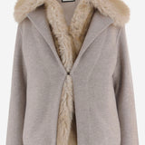 GIUBBOTTO IN LANA E CASHMERE CON PELLICCIA S2B200 427 BRUNO MANETTI 