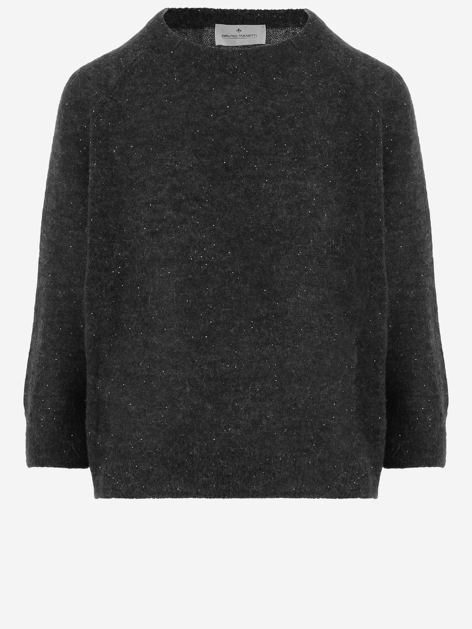 MAGLIONE IN MISTO ALPACA E LANA S2R100 000 BRUNO MANETTI 