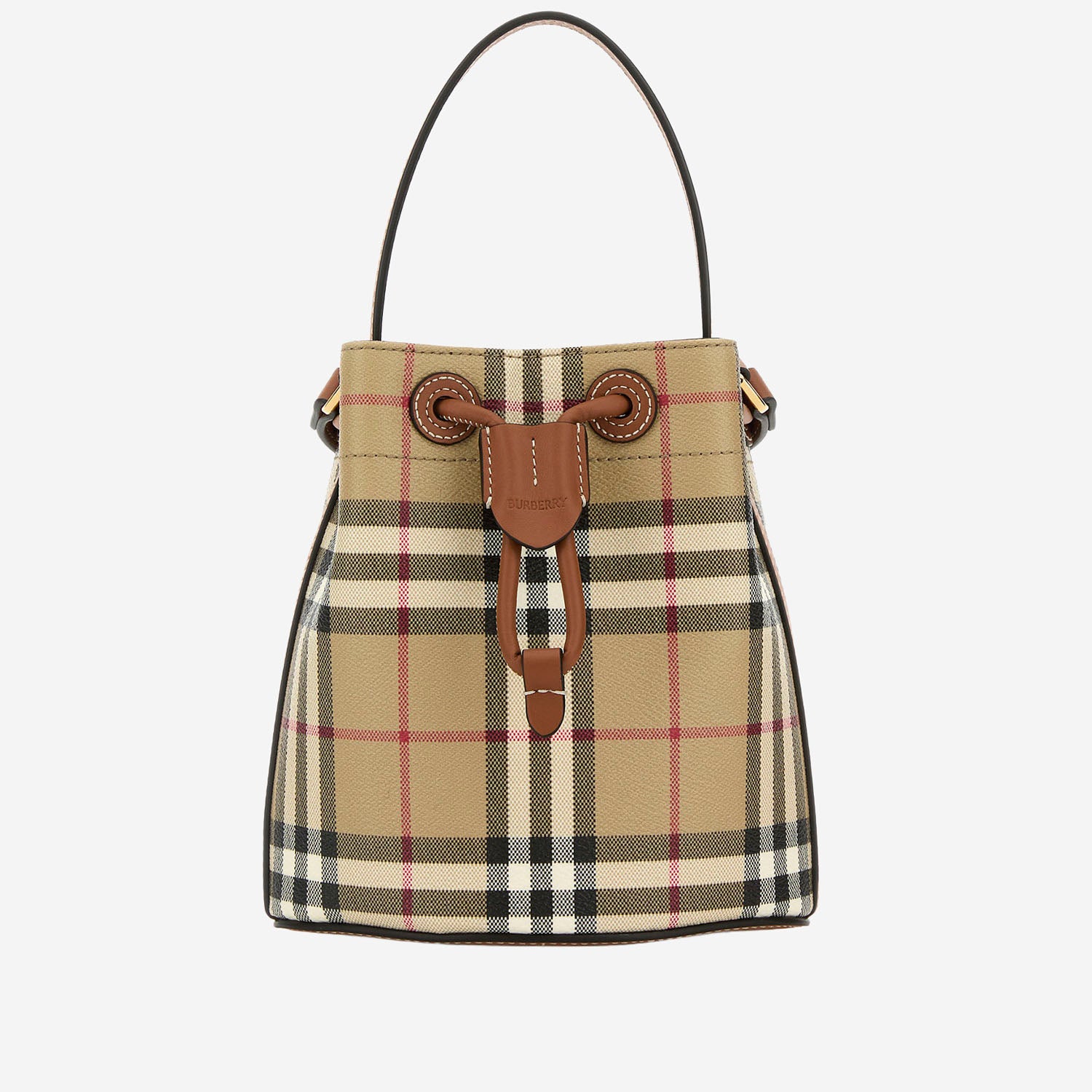 BORSA BUCKET CON MOTIVO CHECK 8100486  BURBERRY 