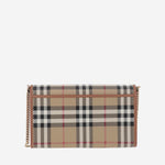 PORTAFOGLIO IN TESSUTO CON MOTIVO CHECK 8109798 VNTGCHKBRIARBROWN BURBERRY 