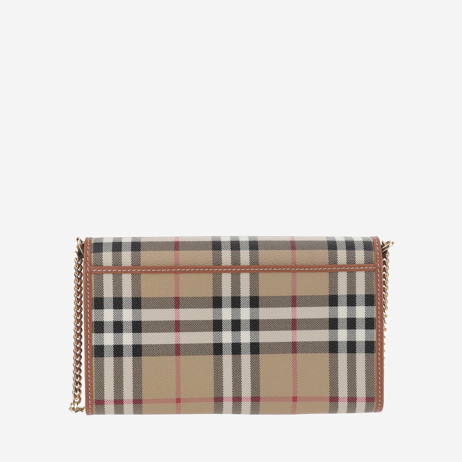 PORTAFOGLIO IN TESSUTO CON MOTIVO CHECK 8109798 VNTGCHKBRIARBROWN BURBERRY 