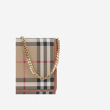 PORTAFOGLIO IN TESSUTO CON MOTIVO CHECK 8109798 VNTGCHKBRIARBROWN BURBERRY 