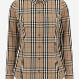 CAMICIA IN COTONE CON MOTIVO CHECK 8111847 ARCHIVEBEIGEIPCHK BURBERRY 